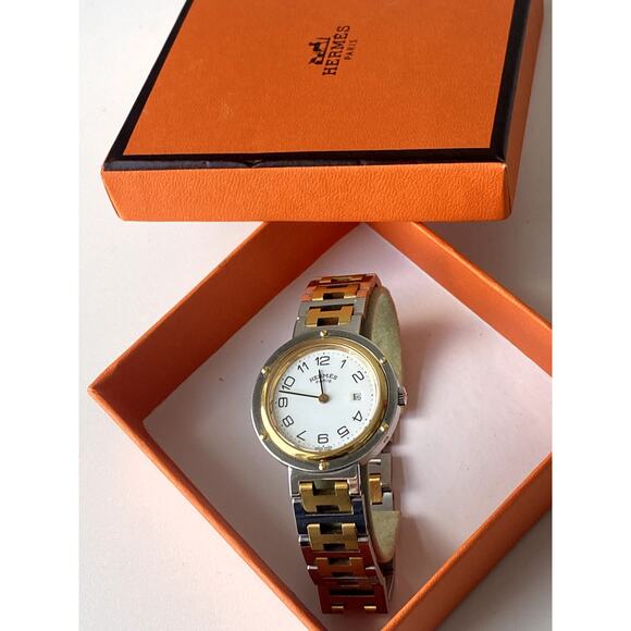 Hermès Paris Two-Tone Women's Watch - Picture 1 of 11